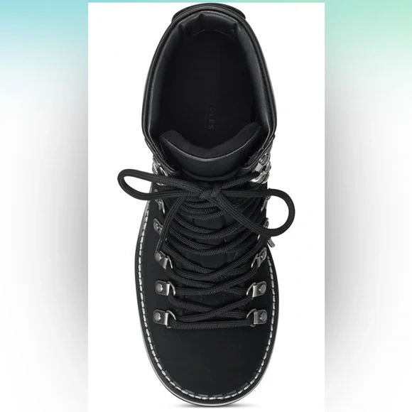 NWT Aerosoles Skylar Black Faux Suede Lace Up Booties, size 10 - Picture 4 of 11